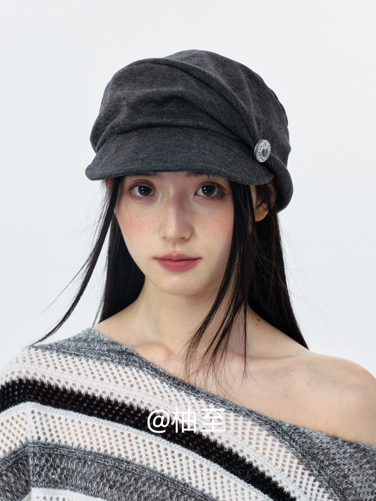 Korean Slouchy Newsboy Cap – Casual Street Style Baker Boy Hat