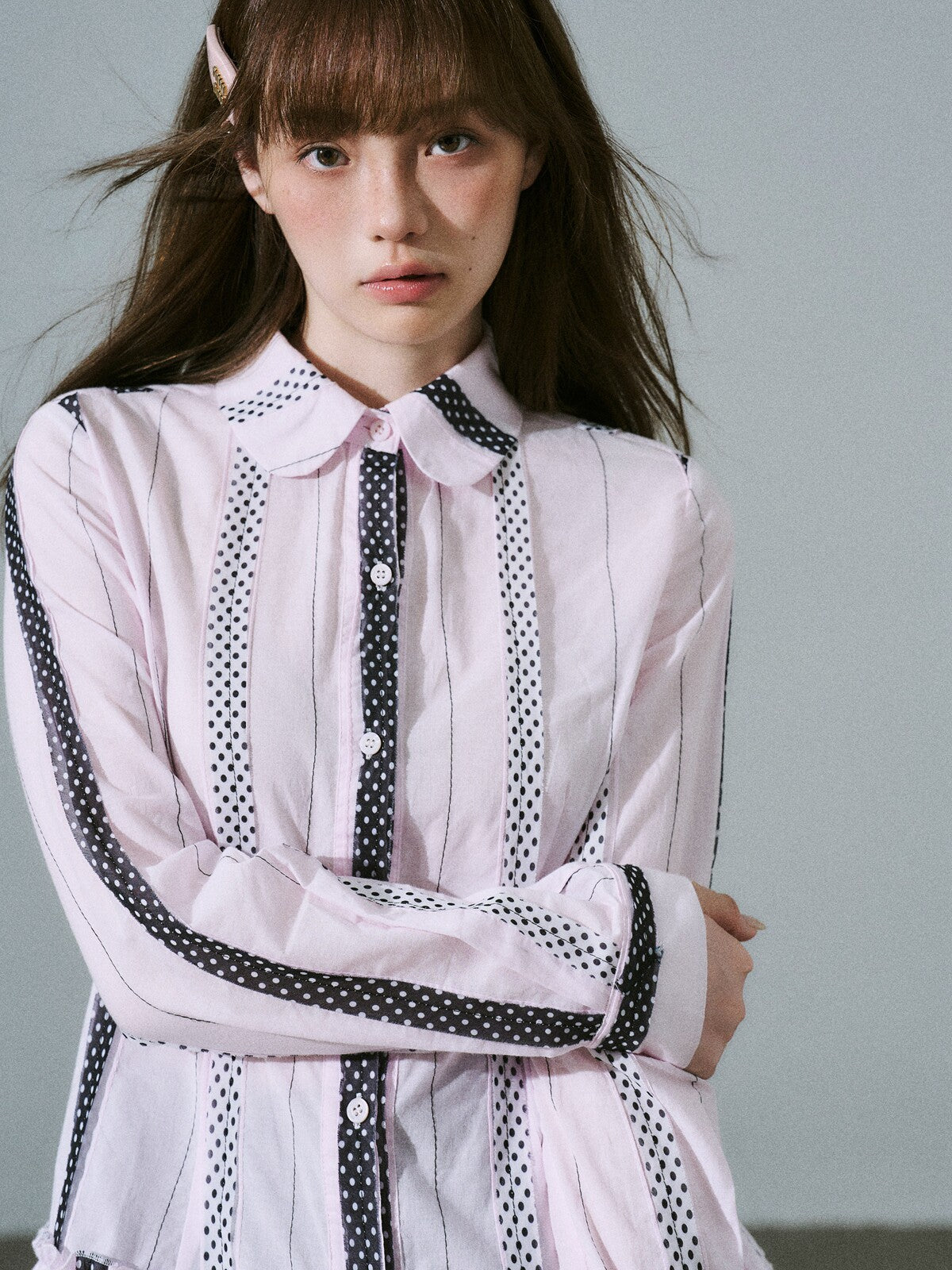 LOST FOREST - Pink Polka Dot Shirt