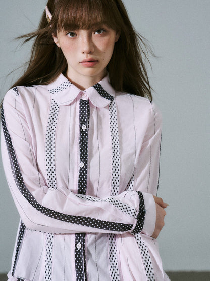 LOST FOREST - Pink Polka Dot Shirt