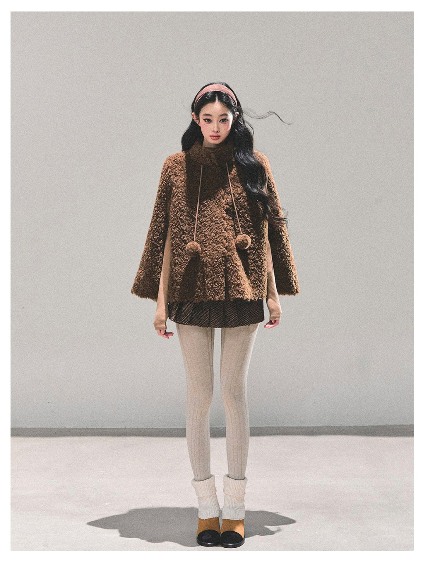 少也眼 “Dusk Warmth" Oversized Sherpa Jacket