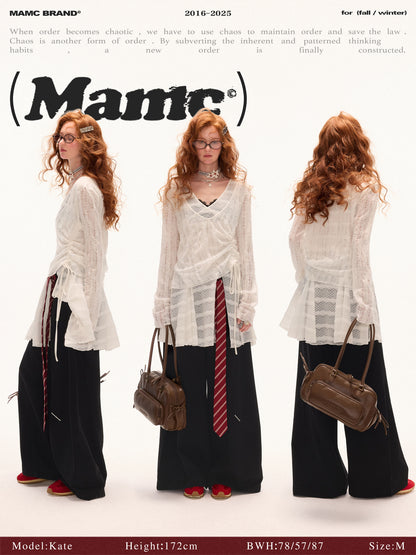 MAMC - Moonveil Layered V-Neck Top