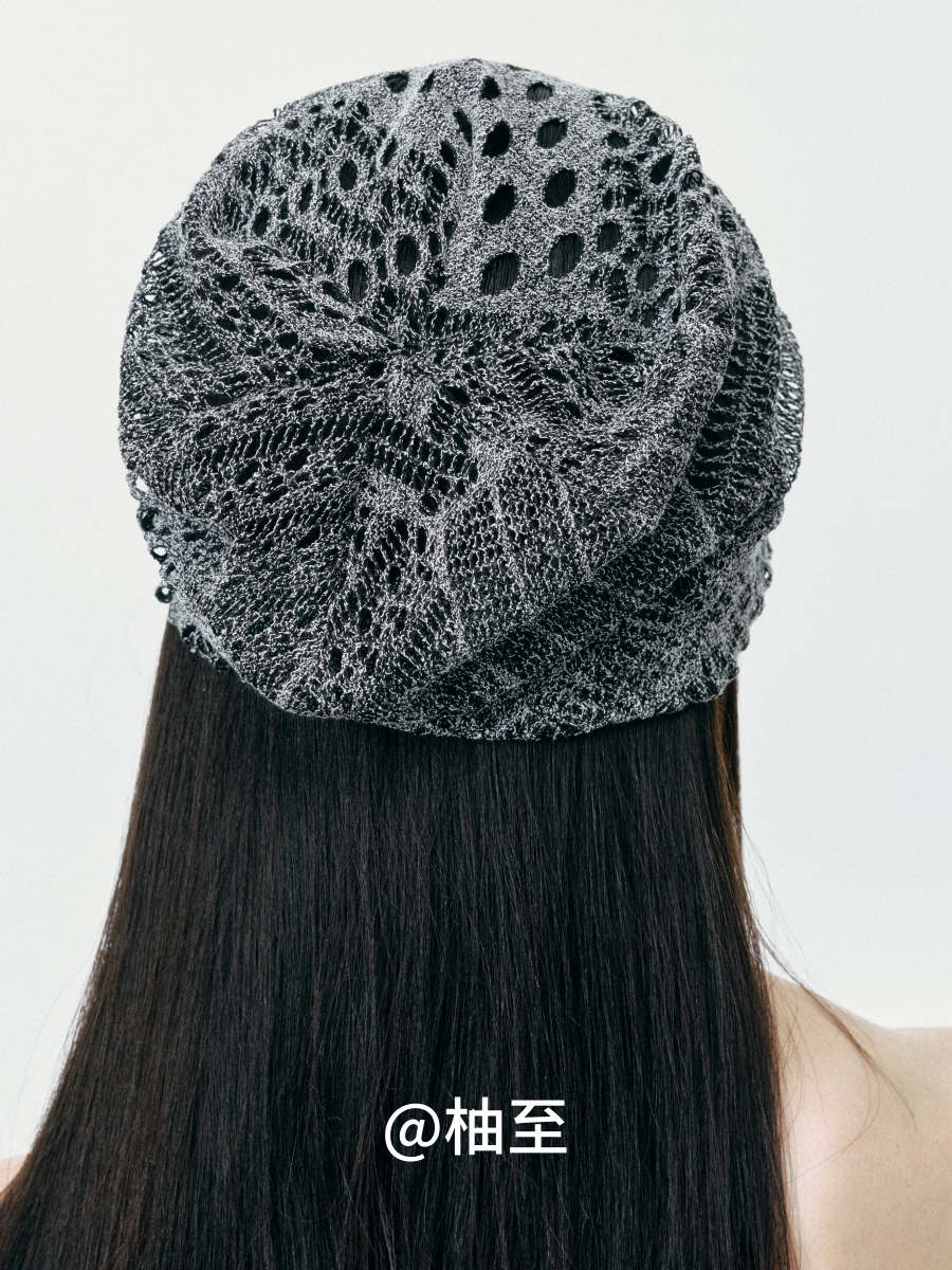 Open-Knit Mesh Beanie – Lightweight Breathable Slouchy Hat