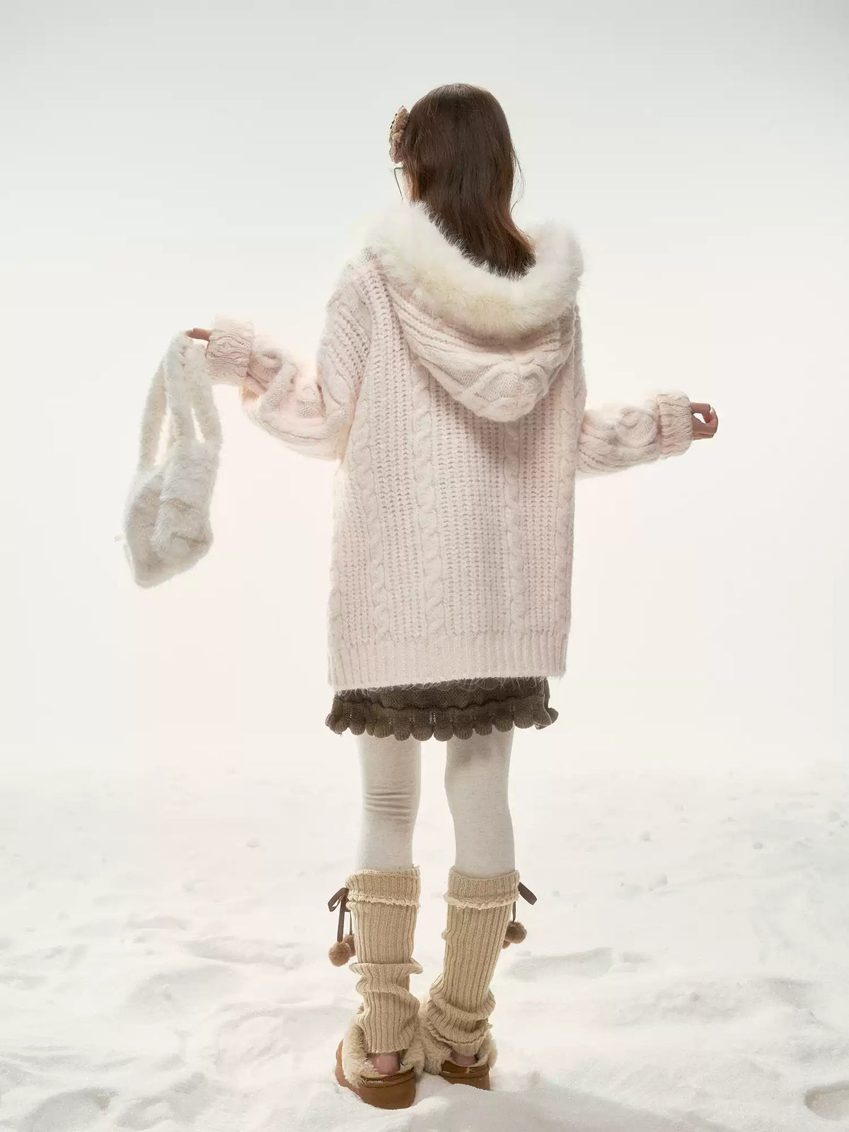 BIBIBENCY - Pink West Highland Terrier Knit Cardigan