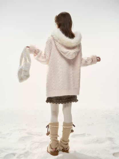BIBIBENCY - Pink West Highland Terrier Knit Cardigan