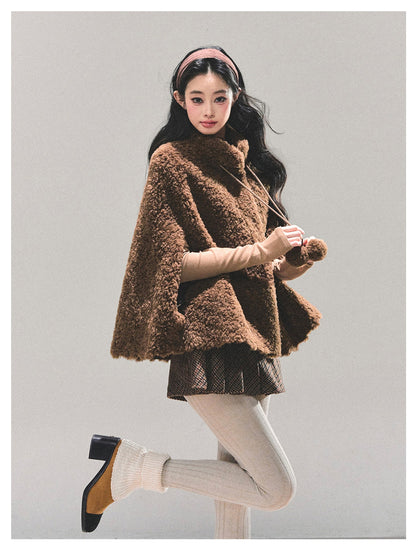少也眼 “Dusk Warmth" Oversized Sherpa Jacket