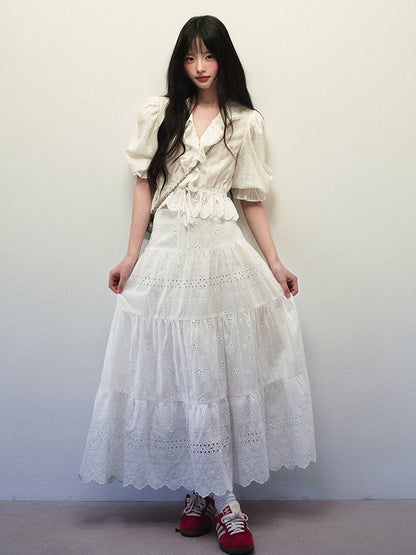 1P - “You & Me” Lace Whisper Cotton Two-Piece Set
