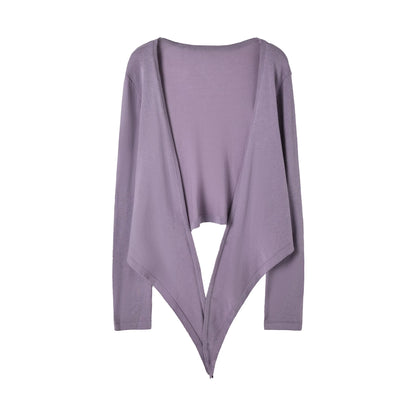 "Lavender Daydream" Layered Collection (Cami Top / Tie Cardigan / Pleated Midi Skirt / Mesh Overlay Skirt / Vintage Jeans)
