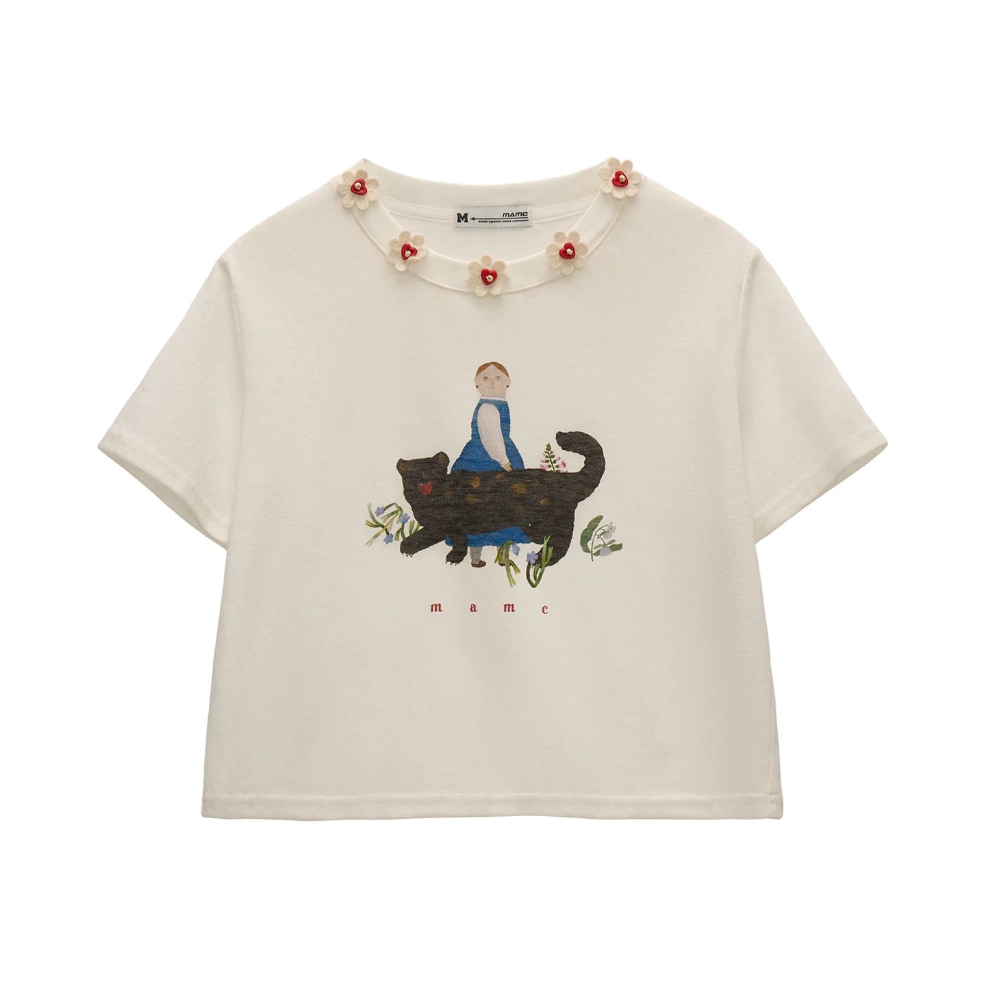 "Panther Reverie" Oil Painting Graphic Cropped T-shirt WE927