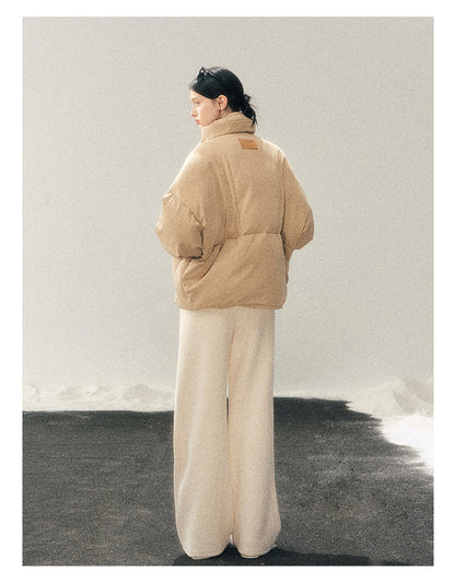 040126 "The Fluffiness of Snow" Down Jacket - Milk Tea Beige