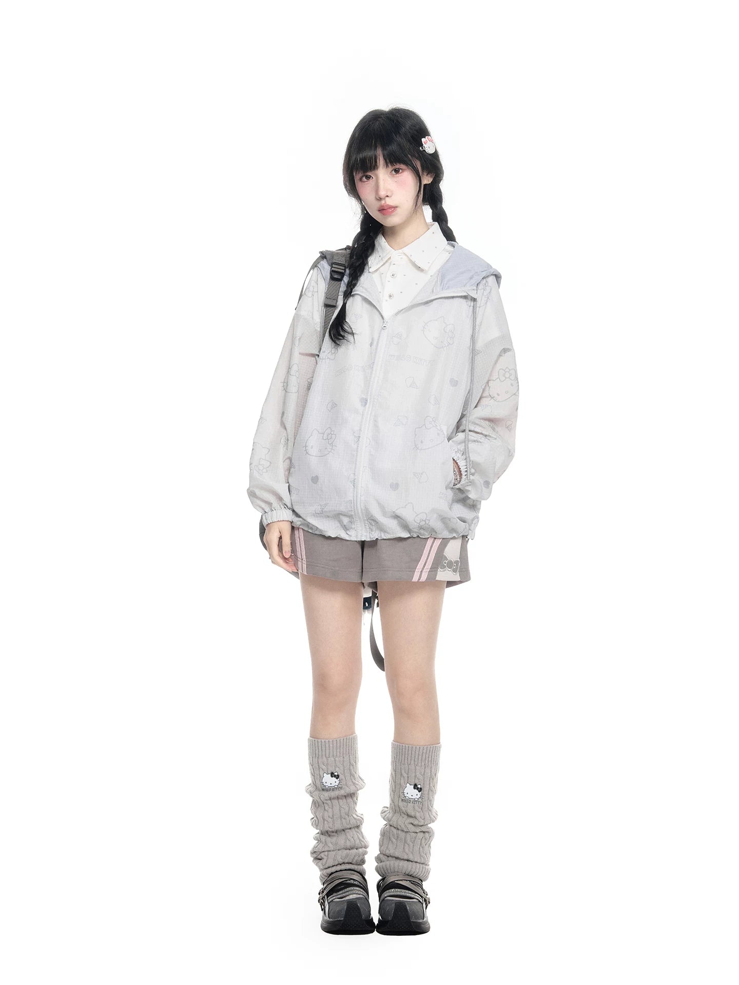 170726K  "Soft Breeze" Sun Protection Campus Set (Hooded Jacket / Polo Shirt / Shorts)