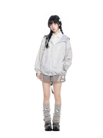 170726K  "Soft Breeze" Sun Protection Campus Set (Hooded Jacket / Polo Shirt / Shorts)