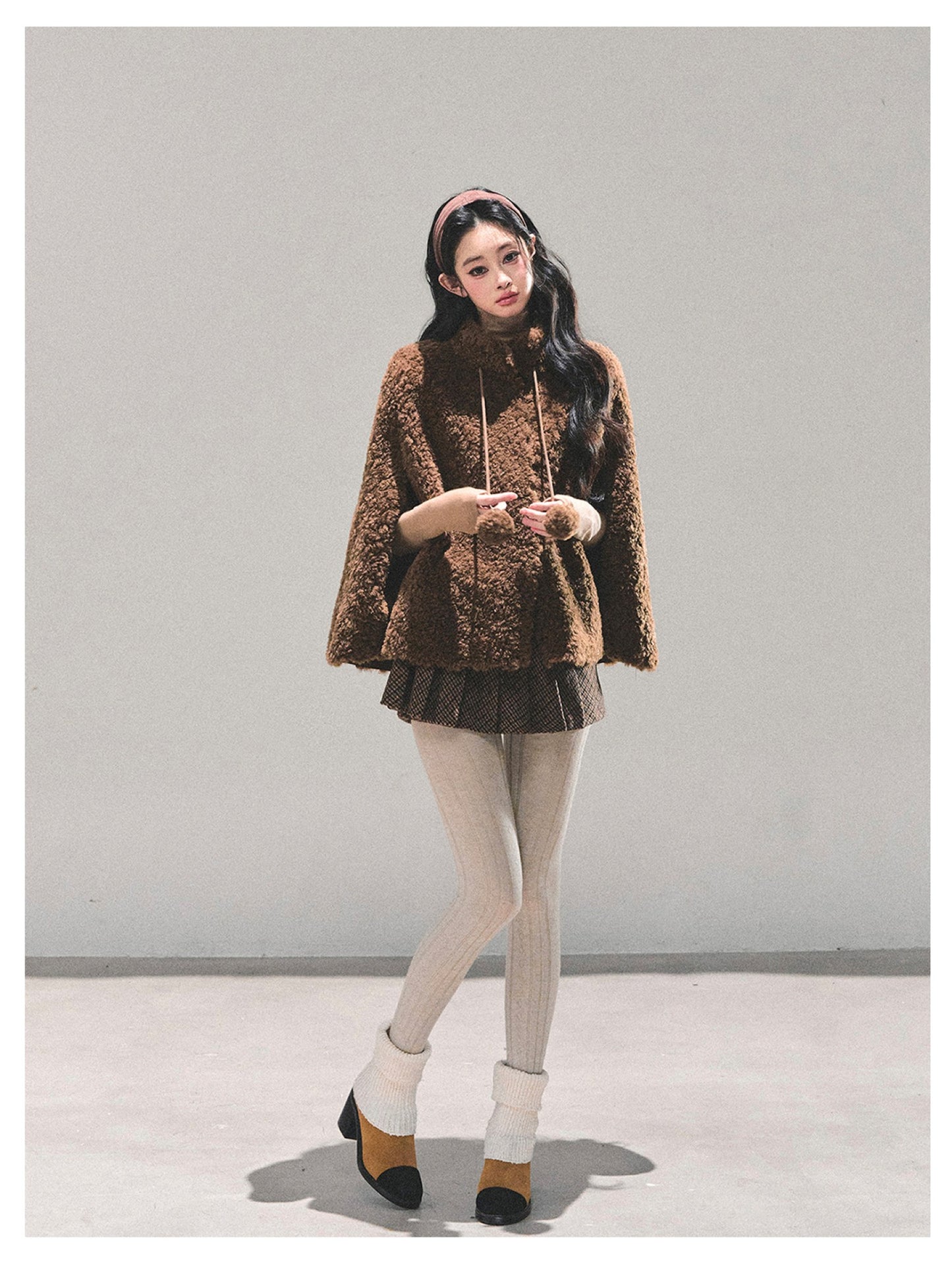 少也眼 “Dusk Warmth" Oversized Sherpa Jacket