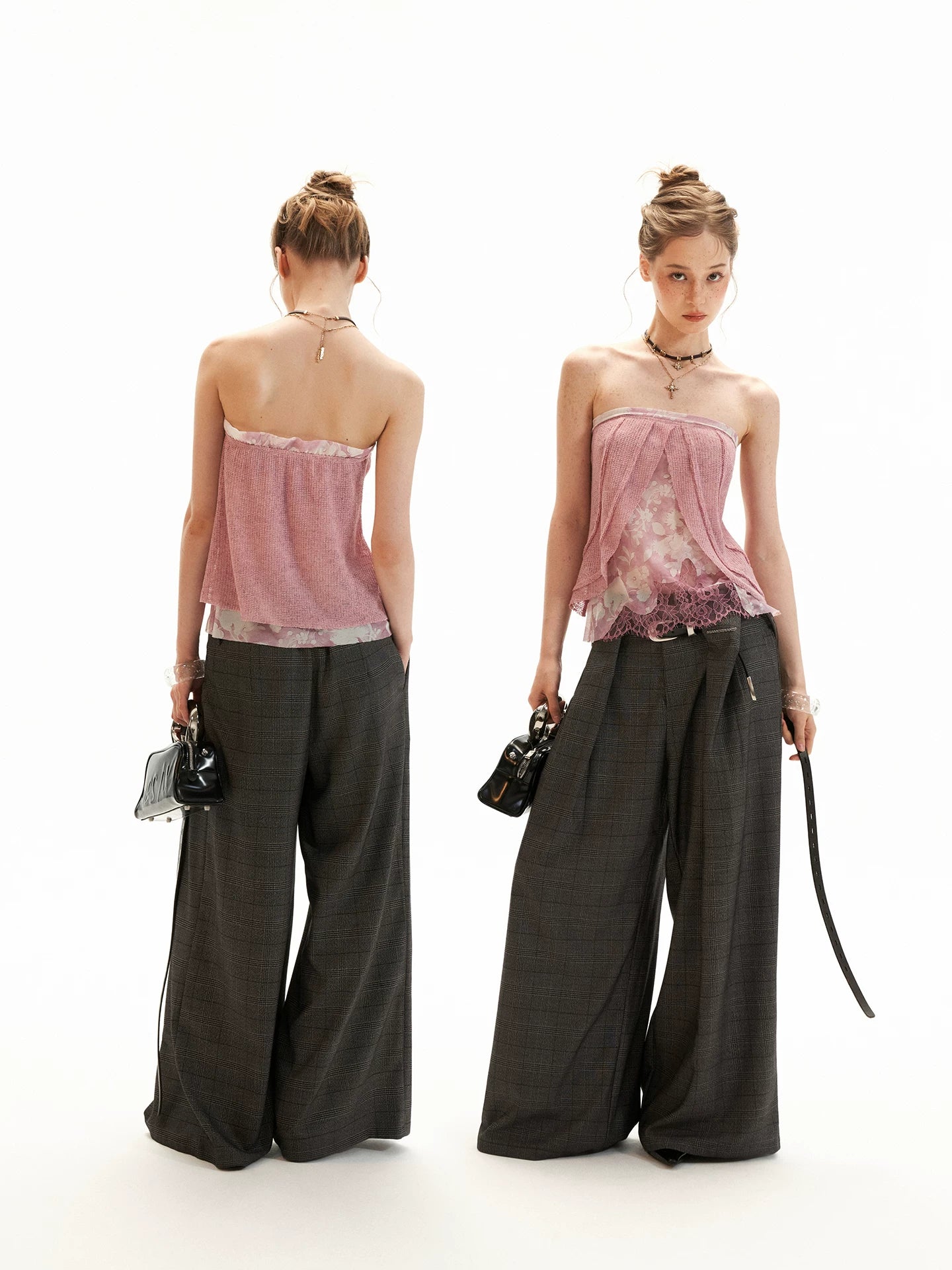 Blush Pink Phoenix Paisley Scarf-Hem Cami Top
