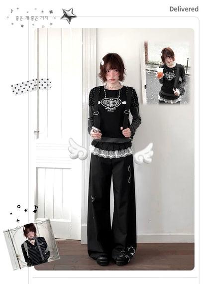 "Rainy Season" Heavencore Original Early Autumn Korean-Inspired Girls' Set