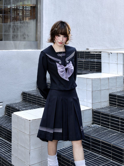 "Whispering Snow Lily" Sailor Uniform Collection (Top/ Skirt/ Ribbon Tie)