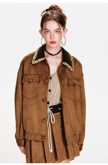 Golden Brown Two-Pieces Set