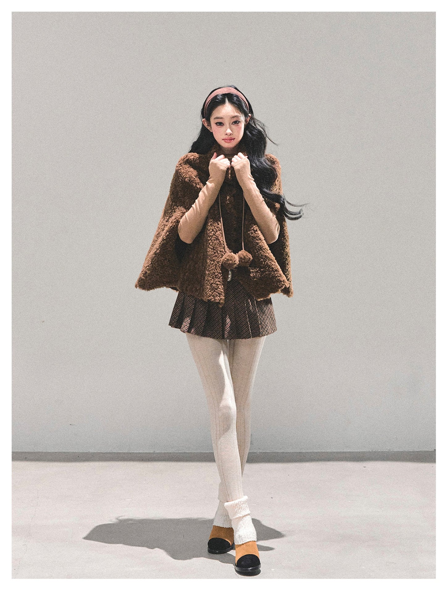 少也眼 “Dusk Warmth" Oversized Sherpa Jacket