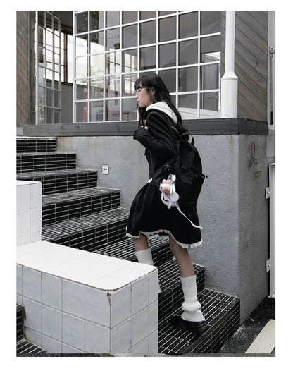 "Classic Belle" Sailor Blazer Collection (Blazer/ Pleated Skirt/ Hooded Blouse)