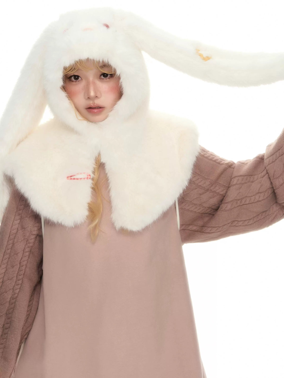 YEDM - Plush Rabbit Ear Hat