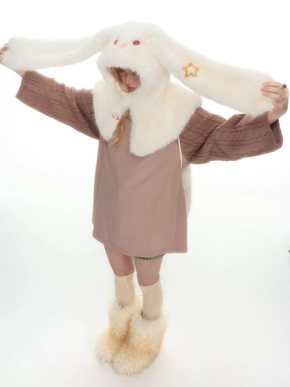 YEDM - Plush Rabbit Ear Hat