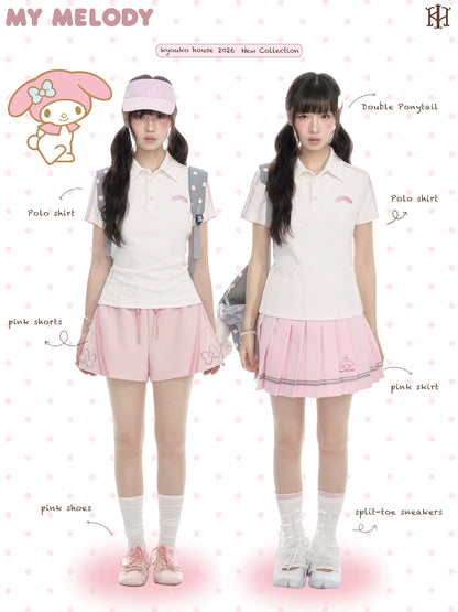"Pink Ocean Dream" Summer Campus Collection (Shirt/ Shorts/ Skirt/ Jacket)