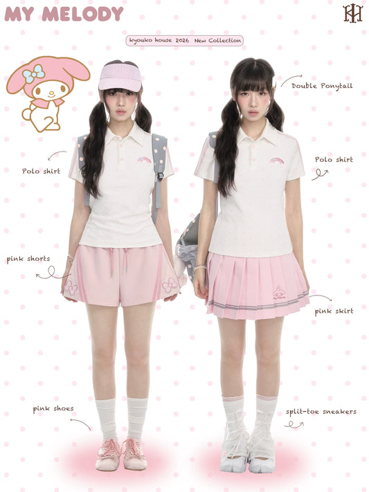 "Pink Ocean Dream" Summer Campus Collection (Shirt/ Shorts/ Skirt/ Jacket)