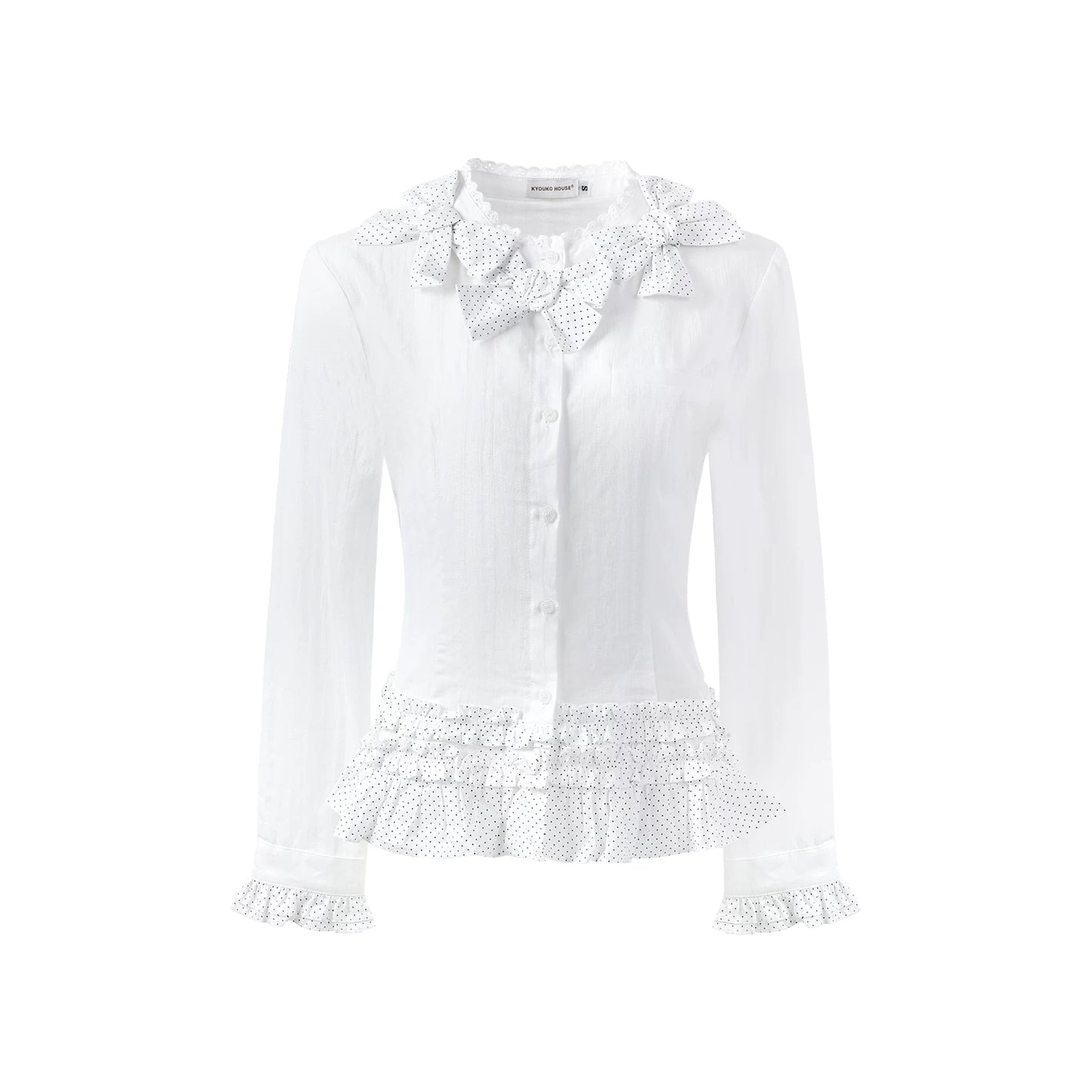 "Starlit Gap" White Blouse Collection