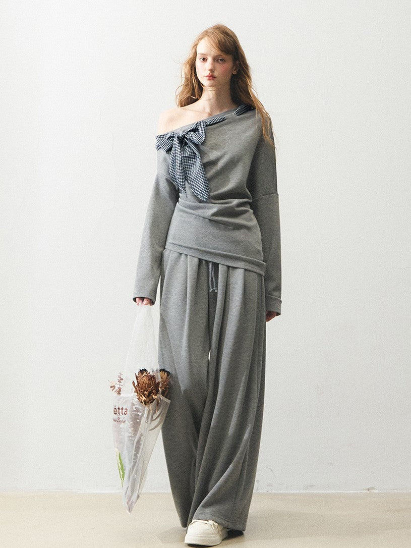 "灰调解构" The Eloise Soft Structure Silk-Cotton Suit Set