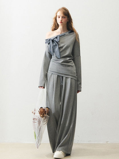 "灰调解构" The Eloise Soft Structure Silk-Cotton Suit Set