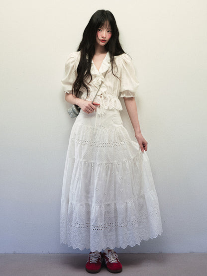 1P - “You & Me” Lace Whisper Cotton Two-Piece Set