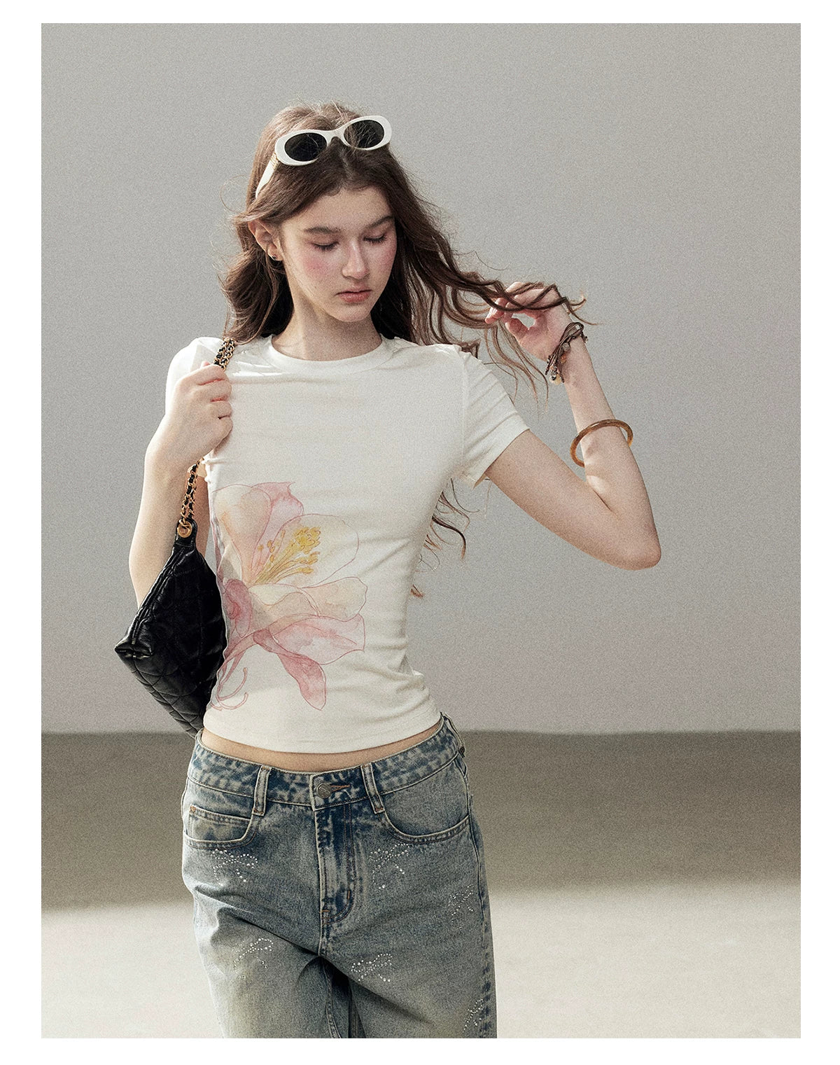 "When Secrets Bloom" Dutch Cream Fitted Baby Tee