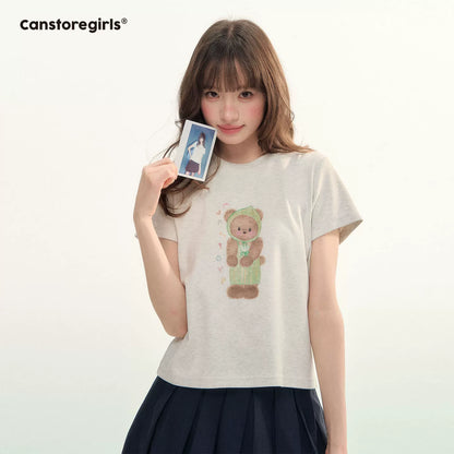 "Bear Pajama Party" Teddy Knit Tee LL2026036