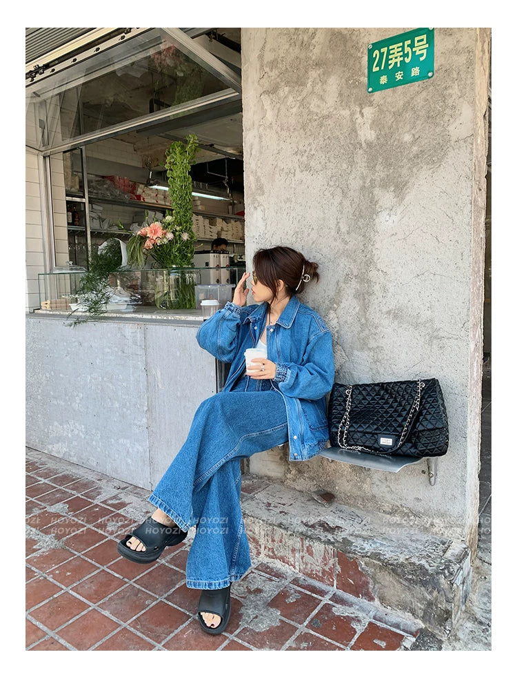 "First Class Arrival" Black Quilted Chain Tote Bag