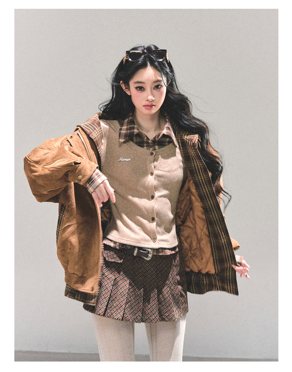 少也眼 “Landing Before Dawn” Hepburn-Inspired Quilted Hoodie Jacket 786984364