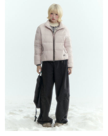 Horridale - Charcoal Gray Washed Cargo Barrel Leg Pants