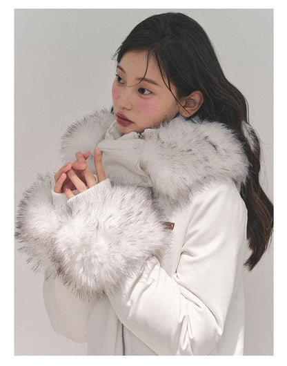 少也眼 “Weightless Monologue” Detachable-Fur Hooded Down Jacket 11.18-5