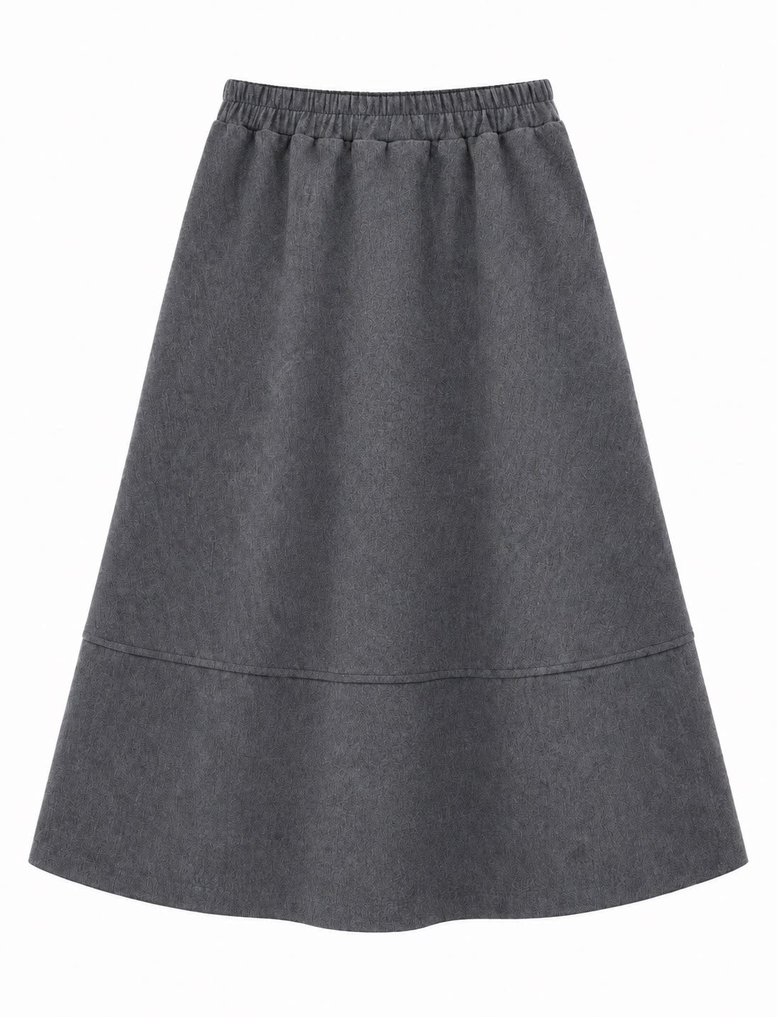 CAN - "Ode to Winter" Dark Gray Layered A-Line Midi Skirt