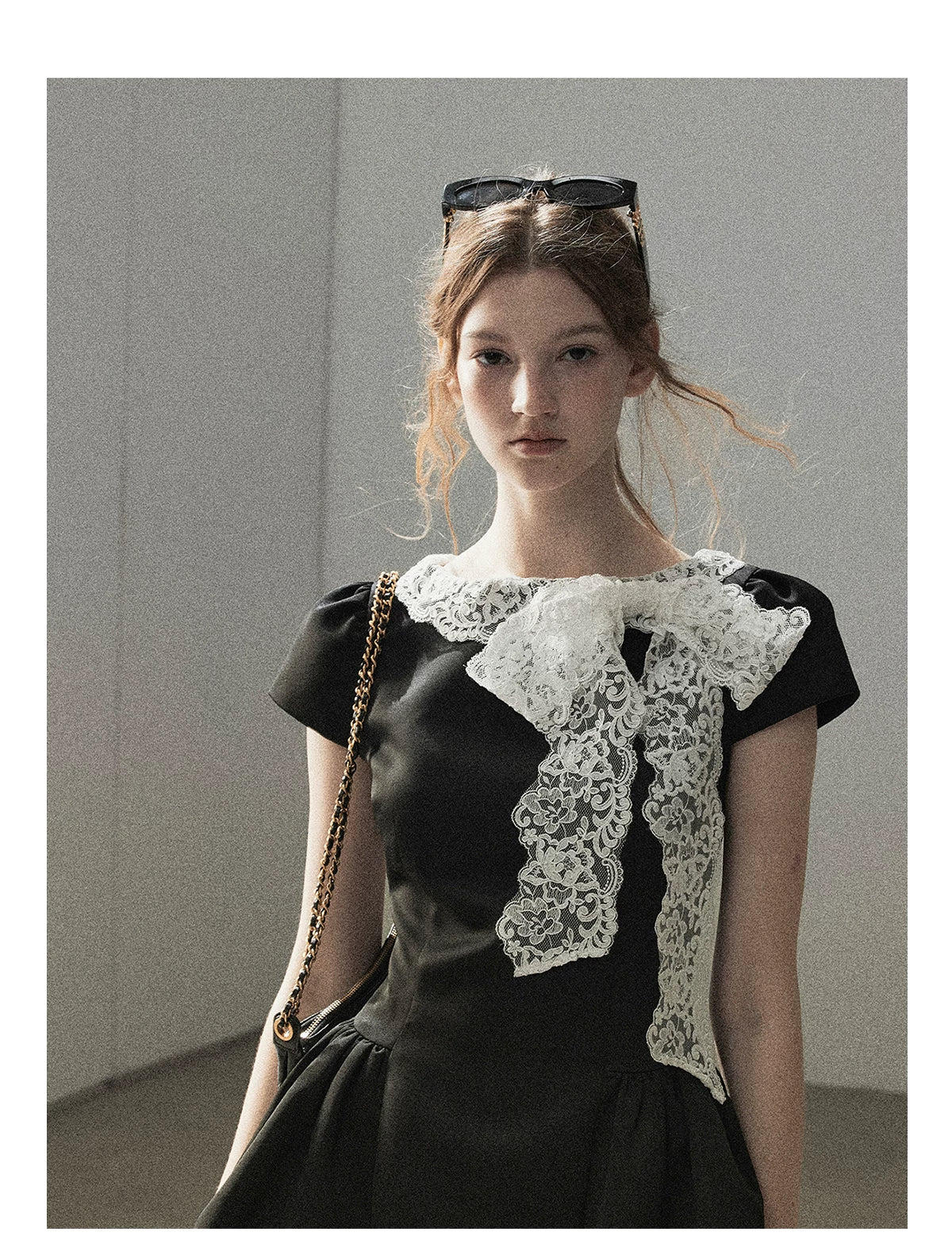 "A River Woven by Moonlight" Rich Black Lace Cocktail Mini Dress