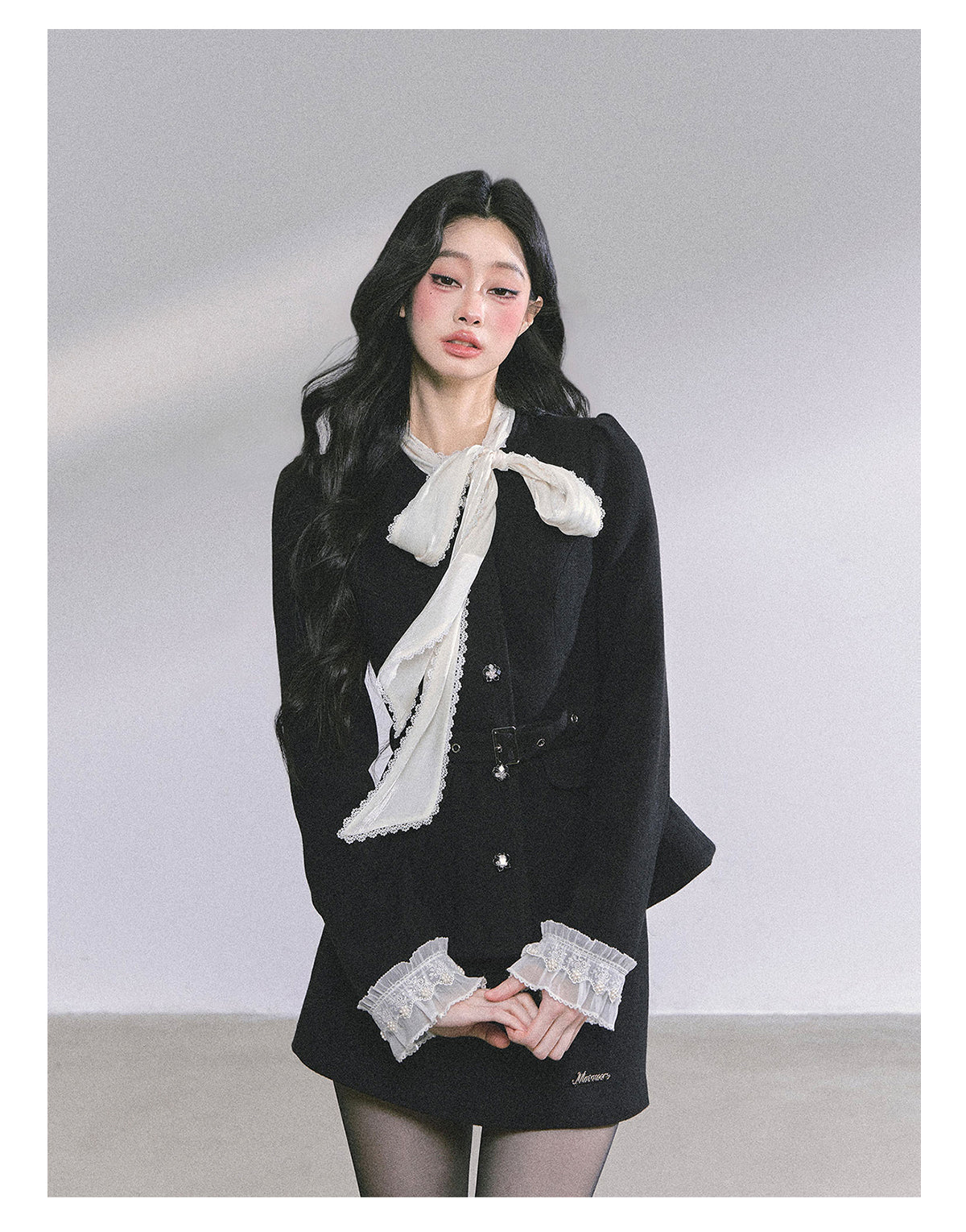 少也眼 “Nouveau Heiress” Two-Piece Jacket & Skirt Set 435434