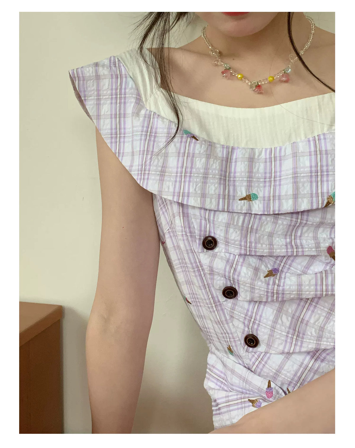 [RF] “Lavender Garden Reverie” Light Purple Bow-Waist Maxi Dress