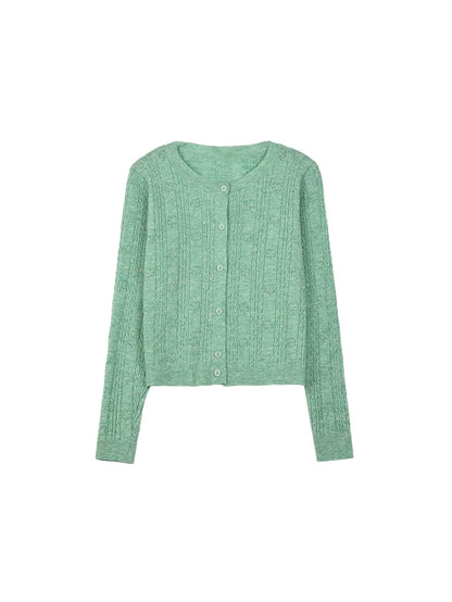 "Clover Breeze" Mint Green Knit Cardigan Collection