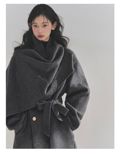 少也眼 “Winter Balcé Whisper” Wool Blend Overcoat - Gray (2nd Lookbook) 7886436