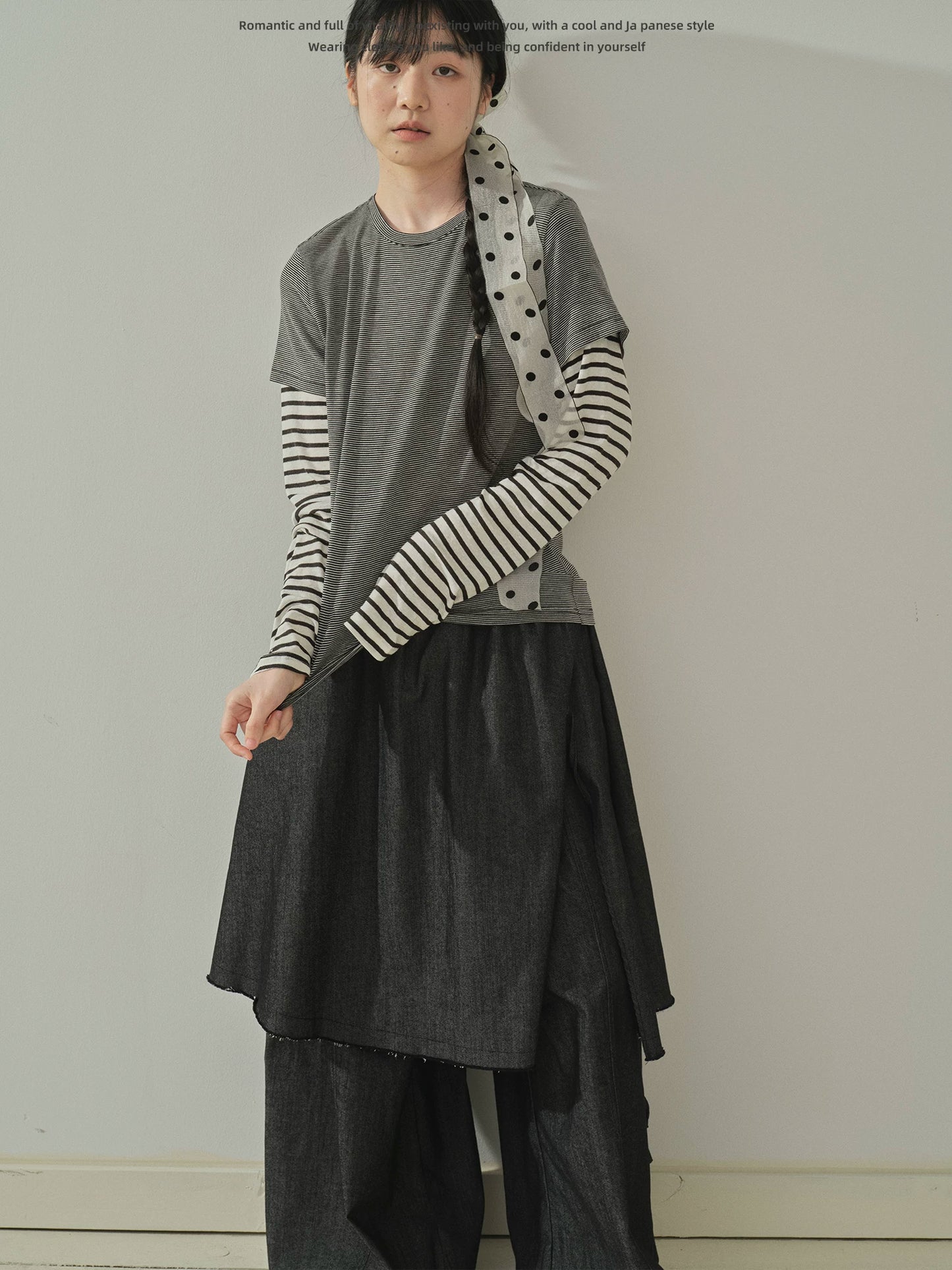 "Archive Fade" Dark Indigo Layered Wide Leg Jeans