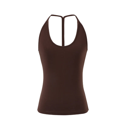JN's DESIGN - Tencel V-Neck Layered Cami Set with Wood Buttons