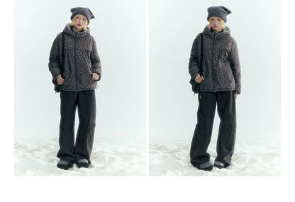 Horridale - Charcoal Gray Washed Cargo Barrel Leg Pants