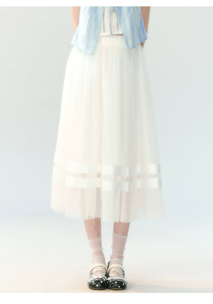 "Black Tulle Reverie" Polka Dot Puff Skirt Set PP2026227