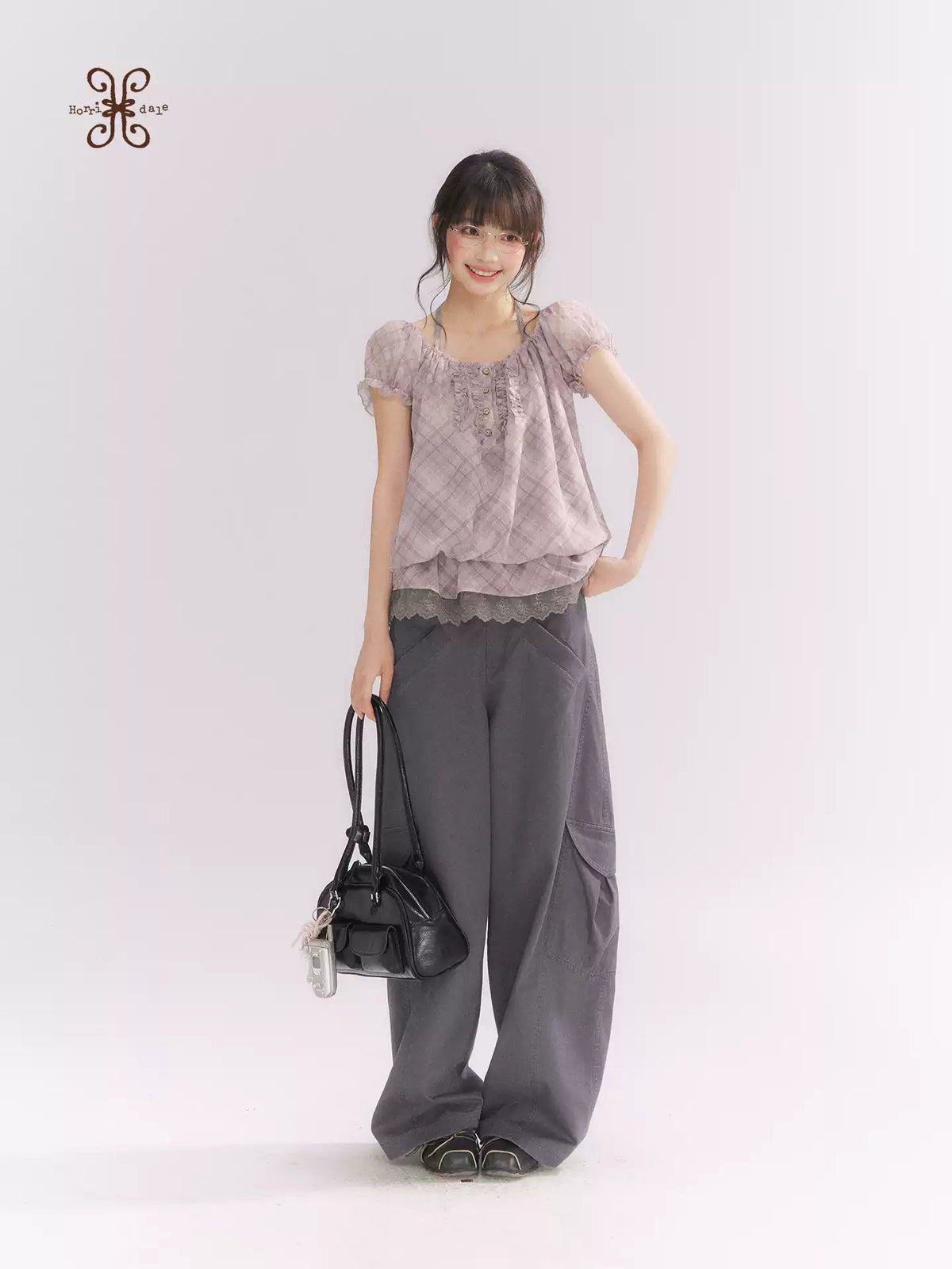 “Pear Shape Genius” Dusty Mauve Washed Cotton Cargo Pants