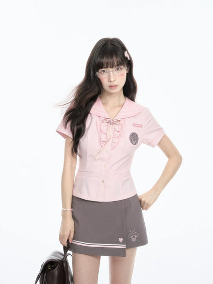 "Macaron Melody" Sailor Collar Set