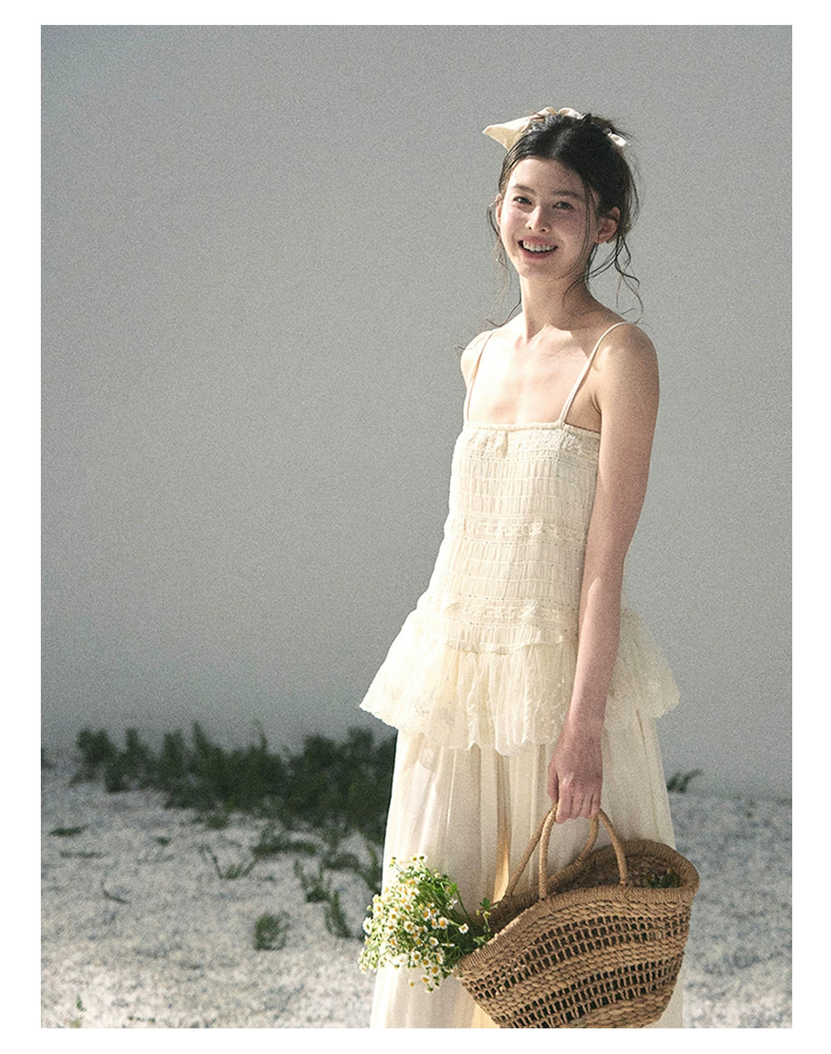 "Fallen Into Your Gaze" Dutch Cheese Lace Top & Jogger Pants Two-Piece Set