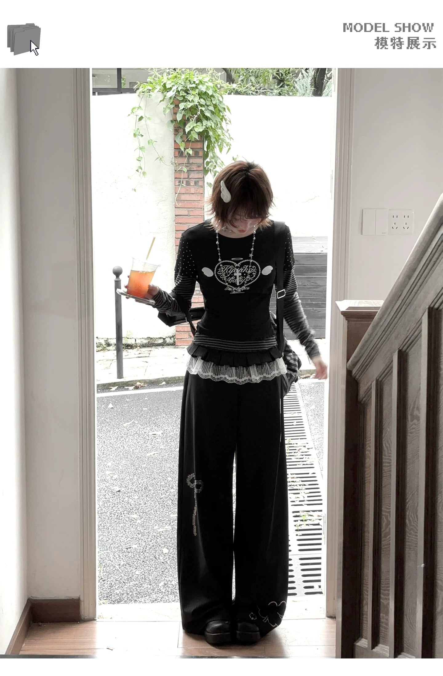 "Rainy Season" Heavencore Original Early Autumn Korean-Inspired Girls' Set